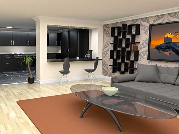 Builder Sheffield - living room renovation