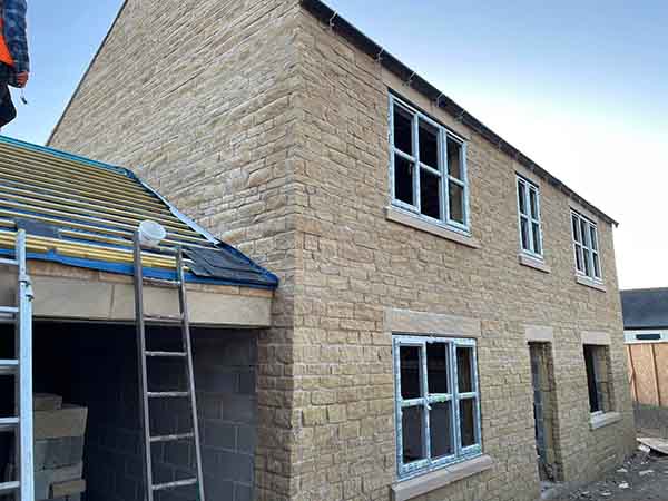 Detached House being built