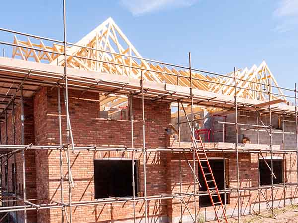 Custom built home after budgeting correctly being built